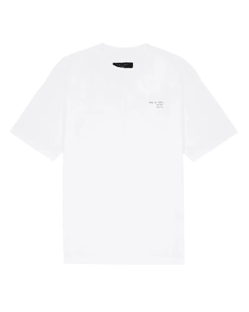 Мужская футболка Rag & Bone из 100% хлопка с круглым вырезом спереди и логотипом с короткими рукавами 425, белый
Мужская футболка Rag & Bone из 100% хлопка с круглым вырезом спереди и логотипом с короткими рукавами 425, белый