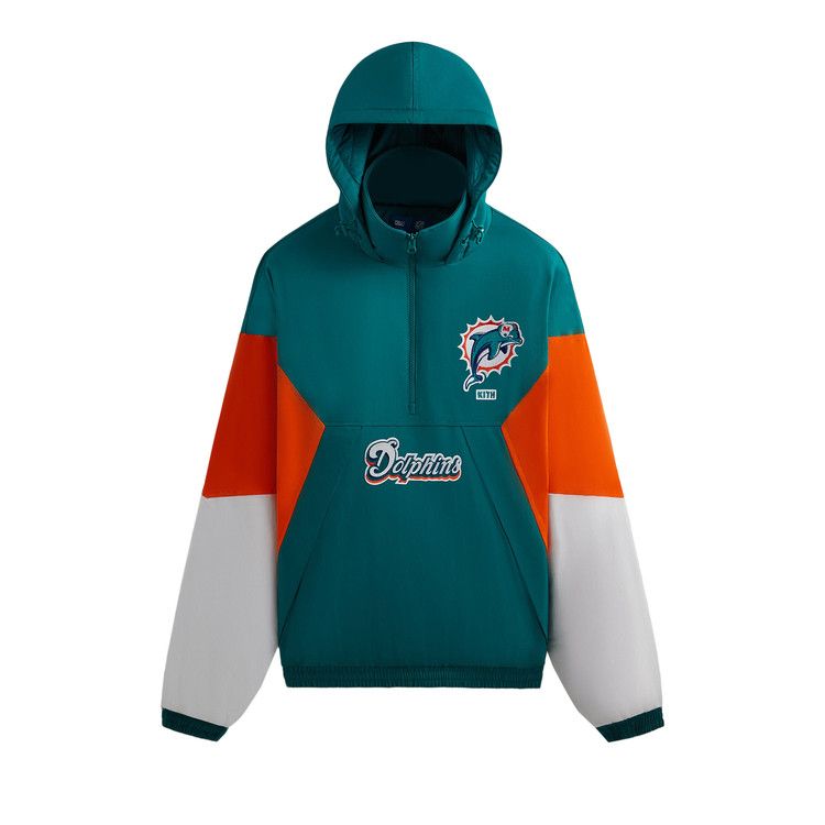 Анорак Kith &, 47 for the NFL: Dolphins Quarter Zip Anorak With Hood, Center
Анорак Kith &, 47 for the NFL: Dolphins Quarter Zip Anorak With Hood, Center