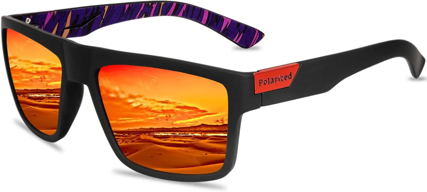 Мужские поляризованные солнцезащитные очки для женщин, спортивные, для велоспорта, вождения, рыбалки, с защитой от УФ-излучения HCYCFY, Black&red Frame/Red Lens
Мужские поляризованные солнцезащитные очки для женщин, спортивные, для велоспорта, вождения, рыбалки, с защитой от УФ-излучения HCYCFY, Black&red Frame/Red Lens