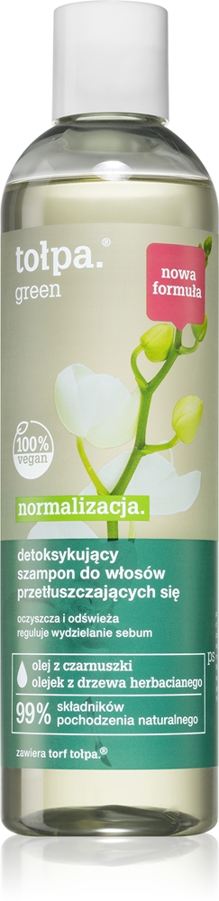 Зеленый нормализующий шампунь для жирных волос Tołpa, 300 мл
Зеленый нормализующий шампунь для жирных волос Tołpa, 300 мл