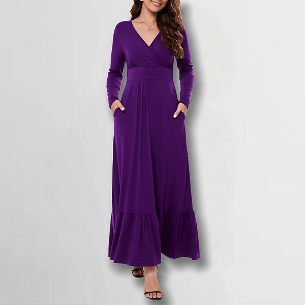 Женское платье-футляр v-образного выреза с зауженным силуэтом и эластичной тканью для многослойности или верхней одежды Clearflower, Purple
Женское платье-футляр v-образного выреза с зауженным силуэтом и эластичной тканью для многослойности или верхней одежды Clearflower, Purple