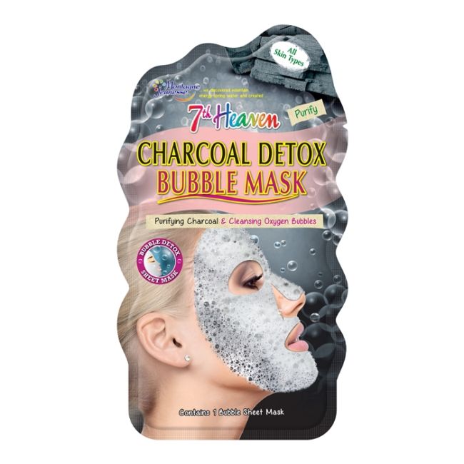 Детокс-Пузырьковая маска для лица с углем 7th Heaven 
Детокс-Пузырьковая маска для лица с углем 7th Heaven
