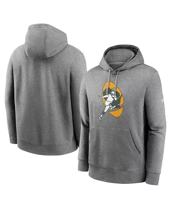 Мужская толстовка с капюшоном Heathered Gray Green Bay Packers Rewind Club Fleece Pullover Hoodie Nike
Мужская толстовка с капюшоном Heathered Gray Green Bay Packers Rewind Club Fleece Pullover Hoodie Nike