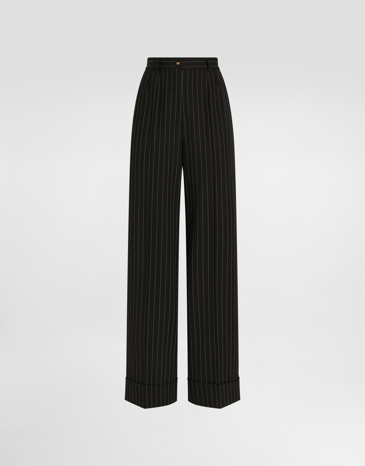 Брюки из шерсти с эластаном в тонкую полоску Dolce & Gabbana, мультиколор
Брюки из шерсти с эластаном в тонкую полоску Dolce & Gabbana, мультиколор