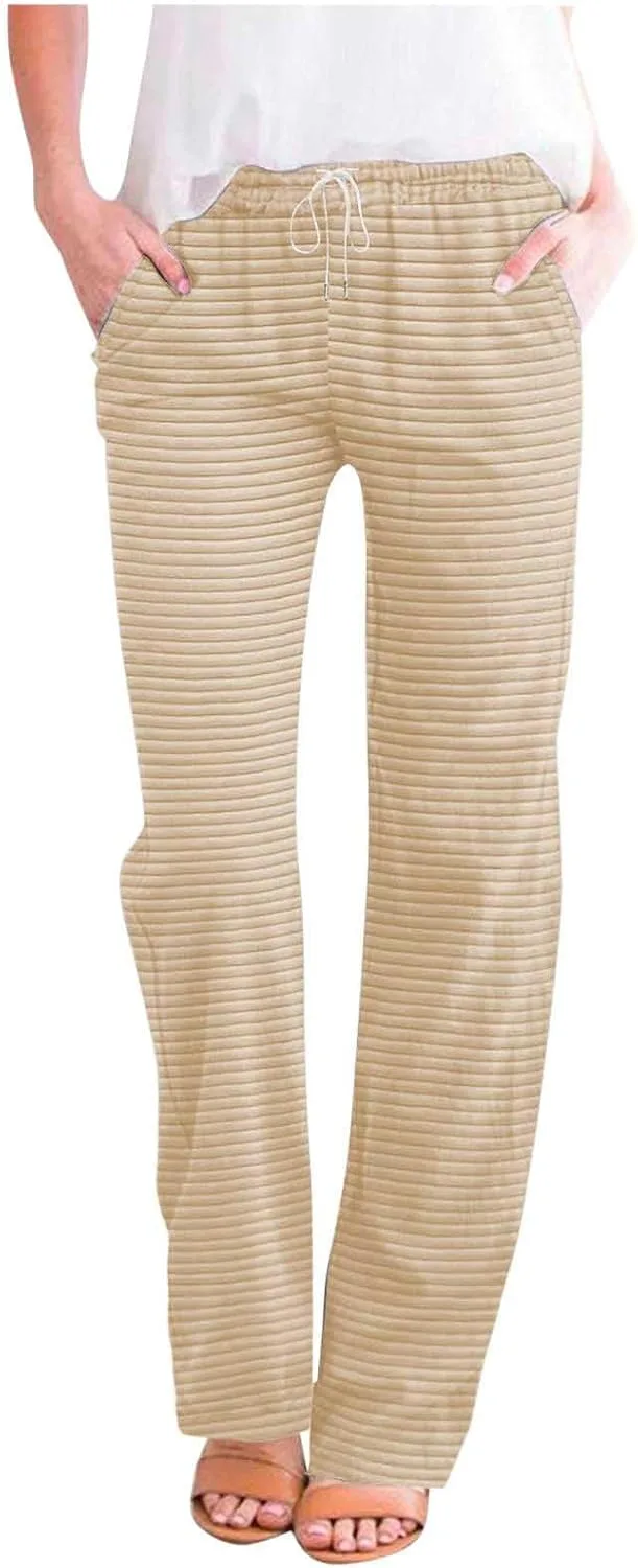 Женские палаццо с высокой талией и эластичным поясом на шнурке NaRHbrg
Женские палаццо с высокой талией и эластичным поясом на шнурке NaRHbrg