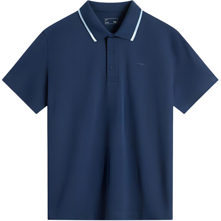 Лининг Спортивная Трендовая Серия Поло Мужская Темно-Синяя Простая
Лининг Спортивная Трендовая Серия Поло Мужская Темно-Синяя Простая