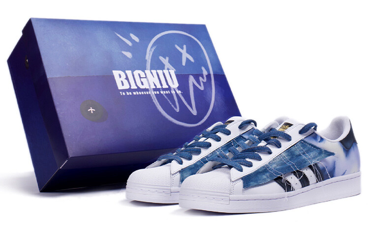Кроссовки Adidas Originals Superstar Series Skateboard Shoes Unisex Low-Top Blue/White
Кроссовки Adidas Originals Superstar Series Skateboard Shoes Unisex Low-Top Blue/White