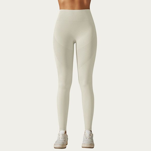 Женские бесшовные леггинсы с высокой талией, моделирующим кроем и компрессионной поддержкой Anna-Kaci, Off White
Женские бесшовные леггинсы с высокой талией, моделирующим кроем и компрессионной поддержкой Anna-Kaci, Off White