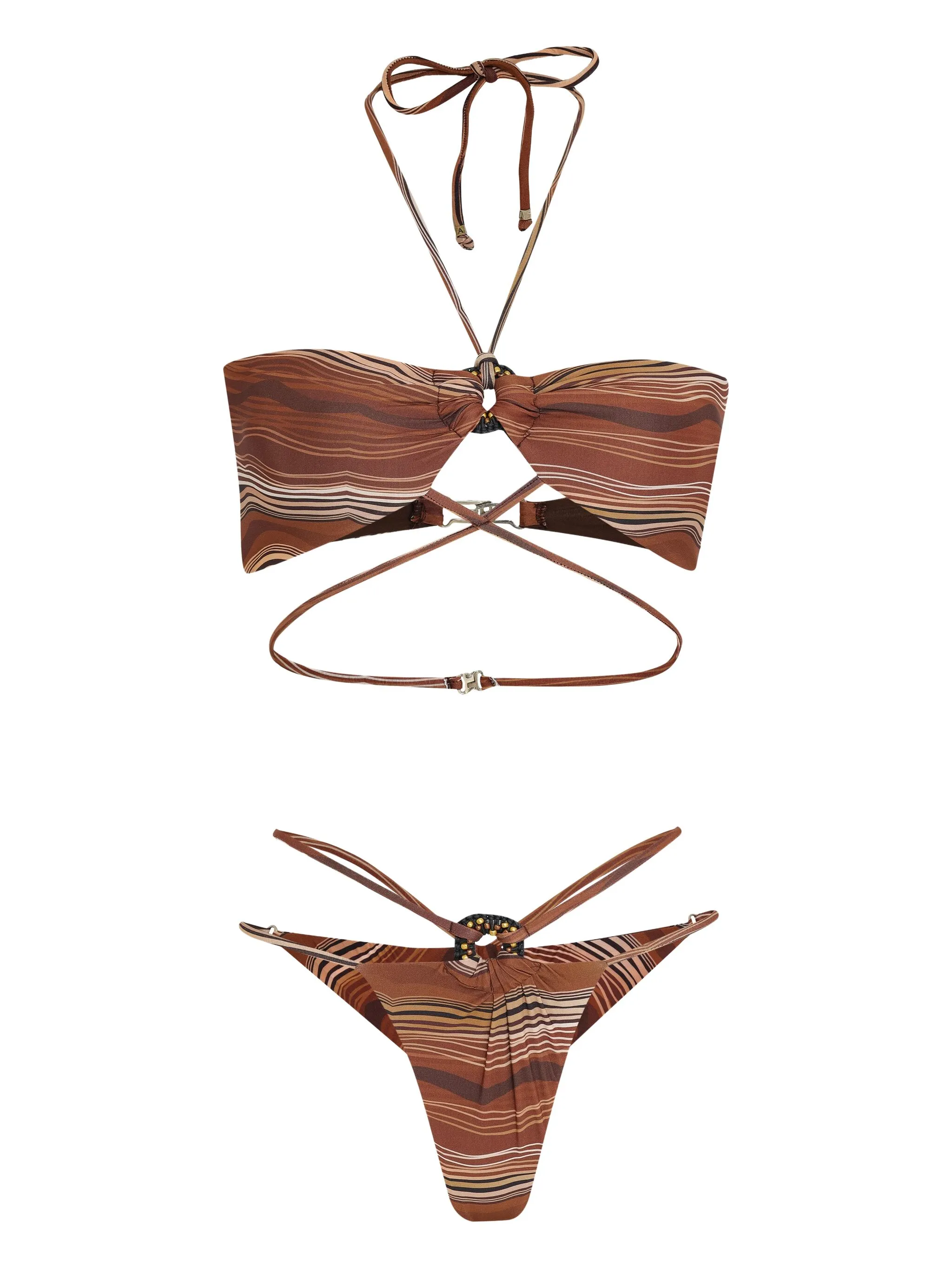 Бикини в полоску Amir Slama, коричневый
Бикини в полоску Amir Slama, коричневый