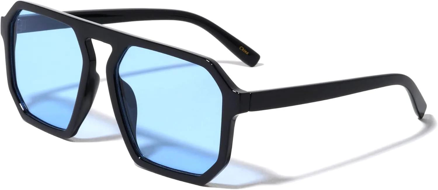 Солнцезащитные очки с геометрическим многоугольником, плоской верхней частью и плоскими цветными линзами Sunglasses Luxe, Blue
Солнцезащитные очки с геометрическим многоугольником, плоской верхней частью и плоскими цветными линзами Sunglasses Luxe, Blue