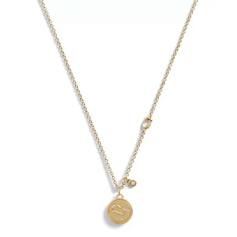 COACH Ожерелье с покрытием из латуни, женское, золотое
COACH Ожерелье с покрытием из латуни, женское, золотое