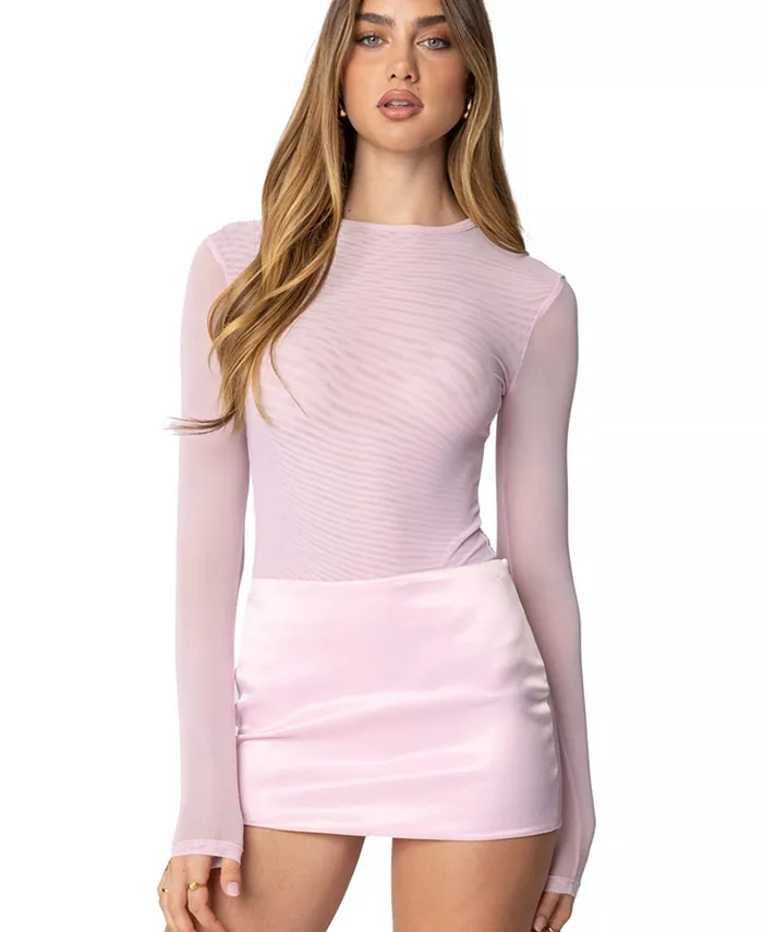 Женский боди Clio с сетчатыми вставками Edikted, розовый
Женский боди Clio с сетчатыми вставками Edikted, розовый