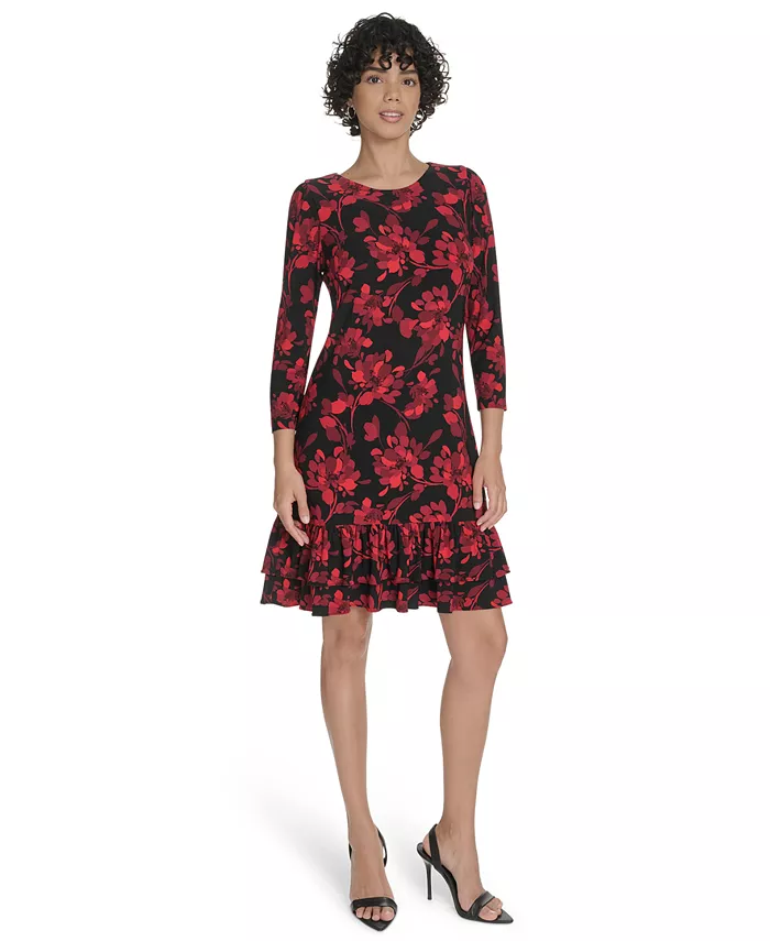 Платье-трапеция с рукавами 3/4 и оборками по низу Tommy Hilfiger
Платье-трапеция с рукавами 3/4 и оборками по низу Tommy Hilfiger