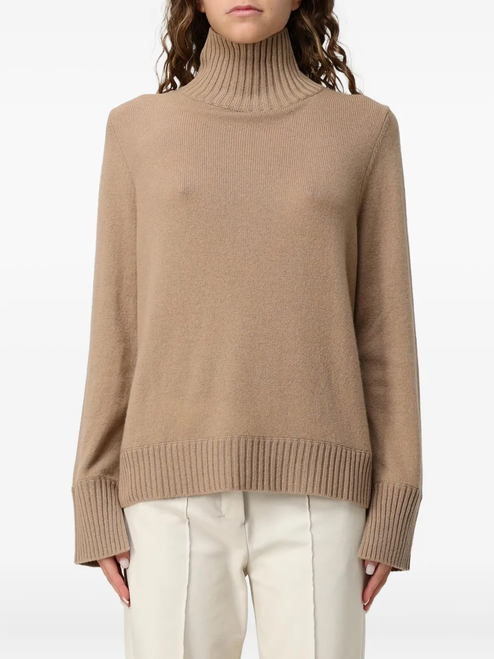 Вязаный свитер с высоким воротником Allude, нейтральный
Вязаный свитер с высоким воротником Allude, нейтральный