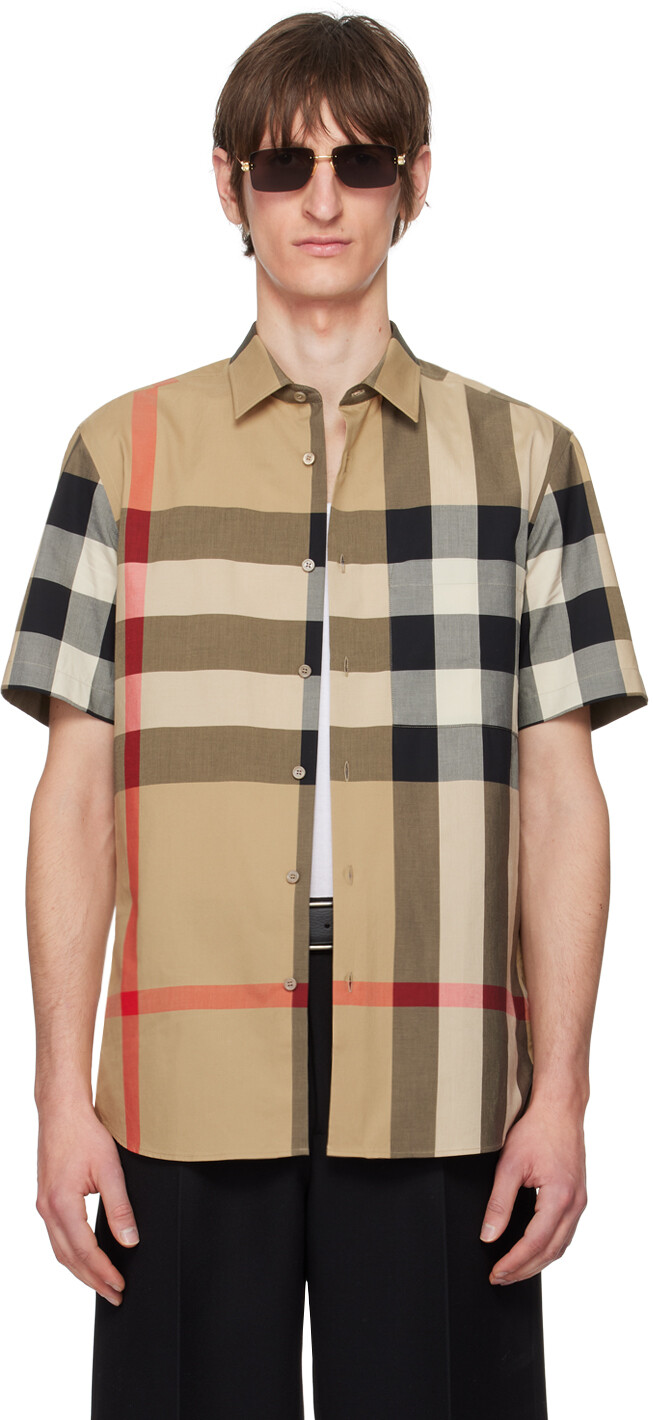 Бежевая рубашка Summerton Burberry
Бежевая рубашка Summerton Burberry