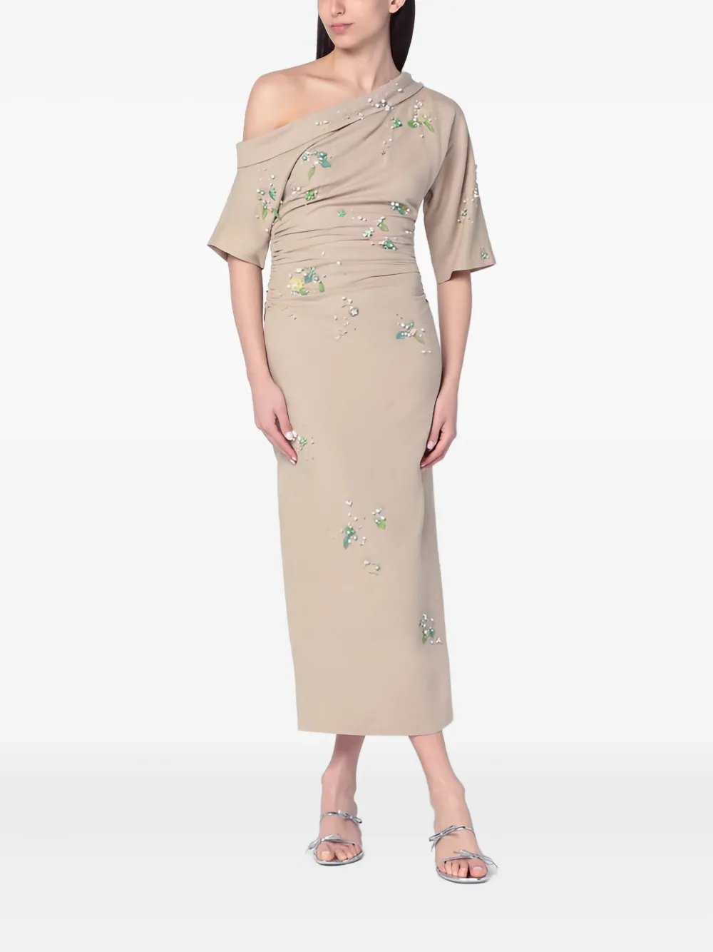 Платье миди Bowery Bernadette, коричневый 
Платье миди Bowery Bernadette, коричневый