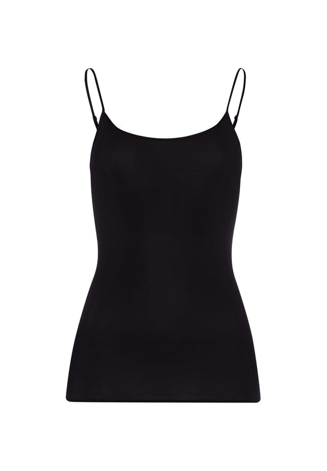 Топ-Спагетти из хлопка бесшовный Hanro, черный
Топ-Спагетти из хлопка бесшовный Hanro, черный