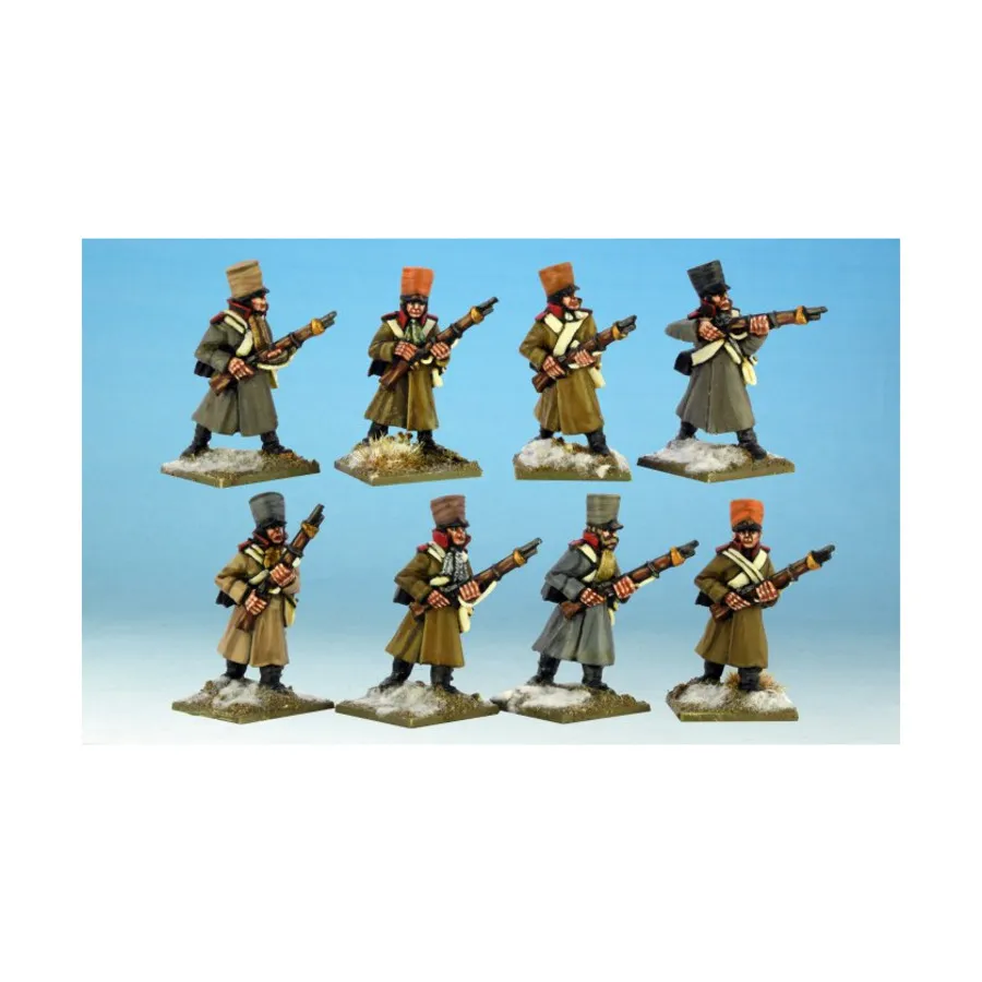 Русские мушкетеры/Егеря II, Muskets & Tomahawks - Napoleonic War Miniatures (28mm)
Русские мушкетеры/Егеря II, Muskets & Tomahawks - Napoleonic War Miniatures (28mm)