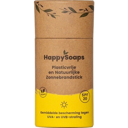 Happysoaps Sunscreen Stick Spf 20 — средняя защита от ультрафиолета и ультрафиолета — подходит для детей — с минеральными фильтрами — 100% без пластика, веганский и натуральный — 50 г
Happysoaps Sunscreen Stick Spf 20 — средняя защита от ультрафиолета и ультрафиолета — подходит для детей — с минеральными фильтрами — 100% без пластика, веганский и натуральный — 50 г