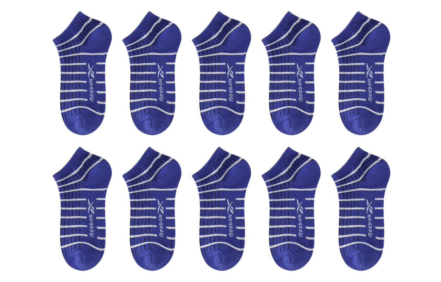 Унисекс носки до щиколотки 10 пар Reebok, темно-синий
Унисекс носки до щиколотки 10 пар Reebok, темно-синий