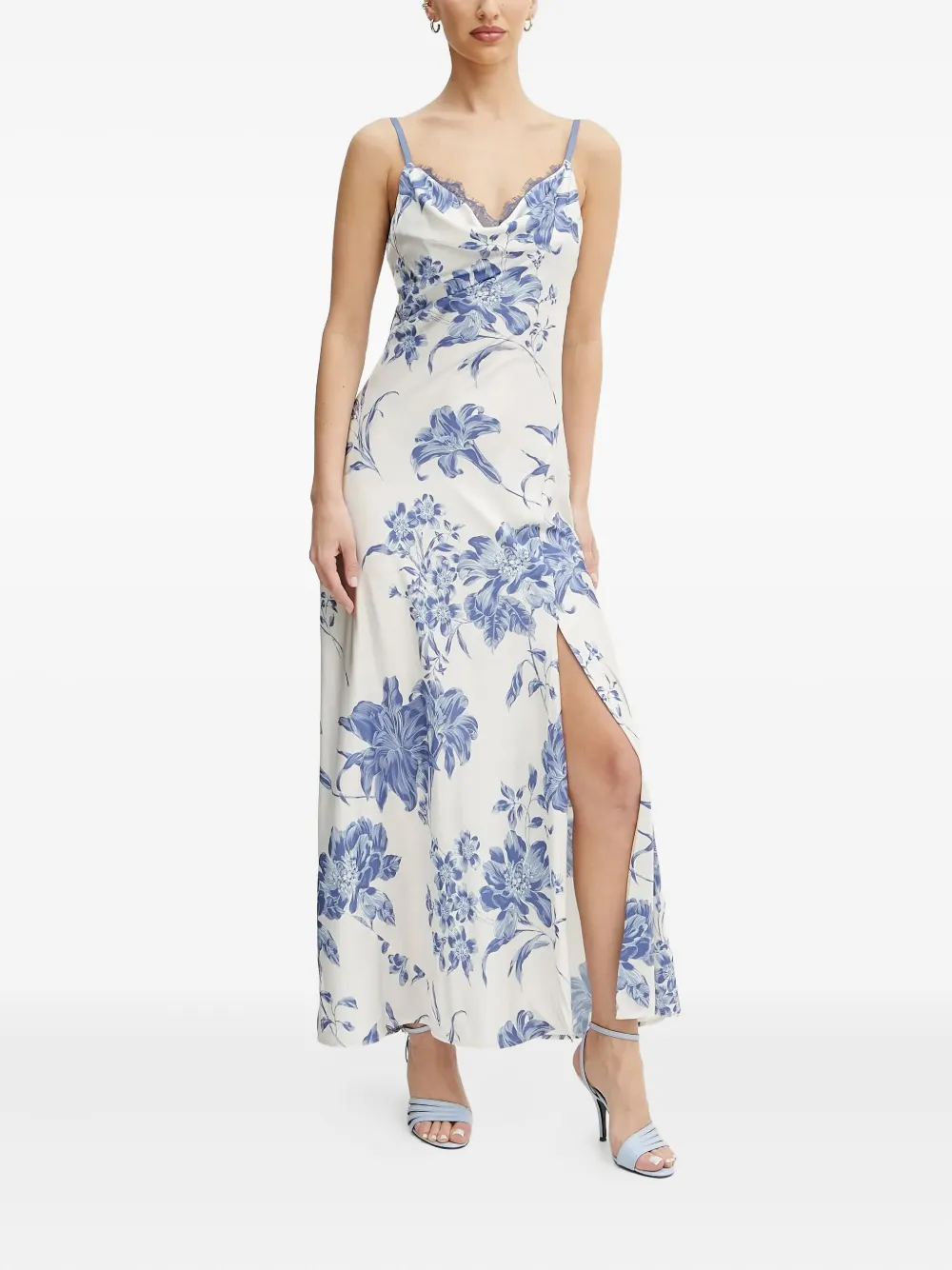 Платье макси с кружевом и цветочным принтом GUESS USA, белый
Платье макси с кружевом и цветочным принтом GUESS USA, белый