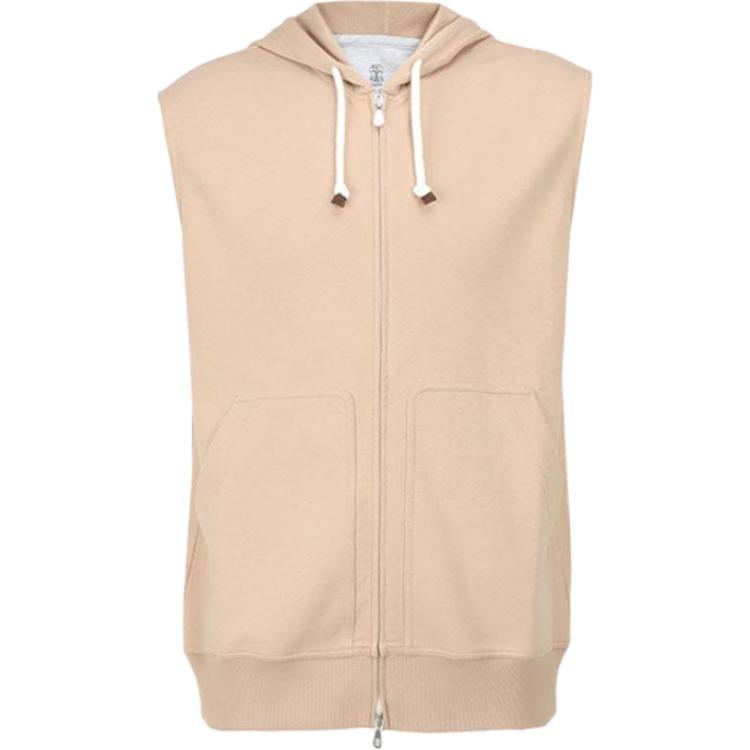 Безрукавка хлопковая с капюшоном Brunello Cucinelli, Хаки
Безрукавка хлопковая с капюшоном Brunello Cucinelli, Хаки