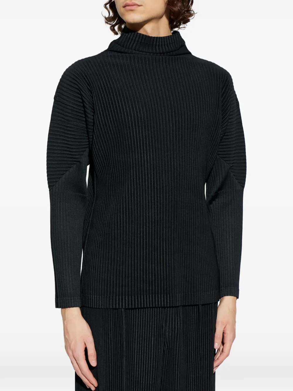 Рубашка с высоким воротником и плиссировкой Homme Plissé Issey Miyake, черный
Рубашка с высоким воротником и плиссировкой Homme Plissé Issey Miyake, черный