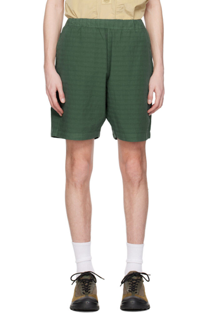 Зеленые полосатые хлопковые шорты для коляски RANRA
Зеленые полосатые хлопковые шорты для коляски RANRA