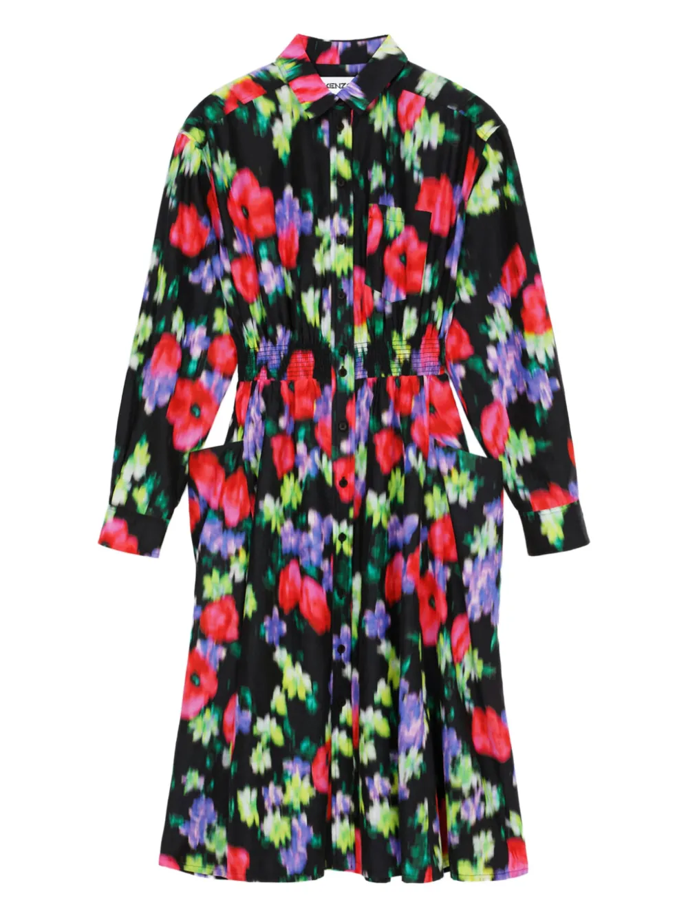 Платье миди с цветочным принтом и пуговицами Kenzo, черный
Платье миди с цветочным принтом и пуговицами Kenzo, черный