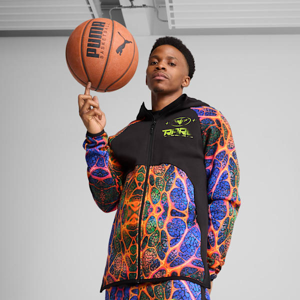 Мужская баскетбольная куртка на молнии Puma X Lamelo Ball Alien Skin, черный
Мужская баскетбольная куртка на молнии Puma X Lamelo Ball Alien Skin, черный