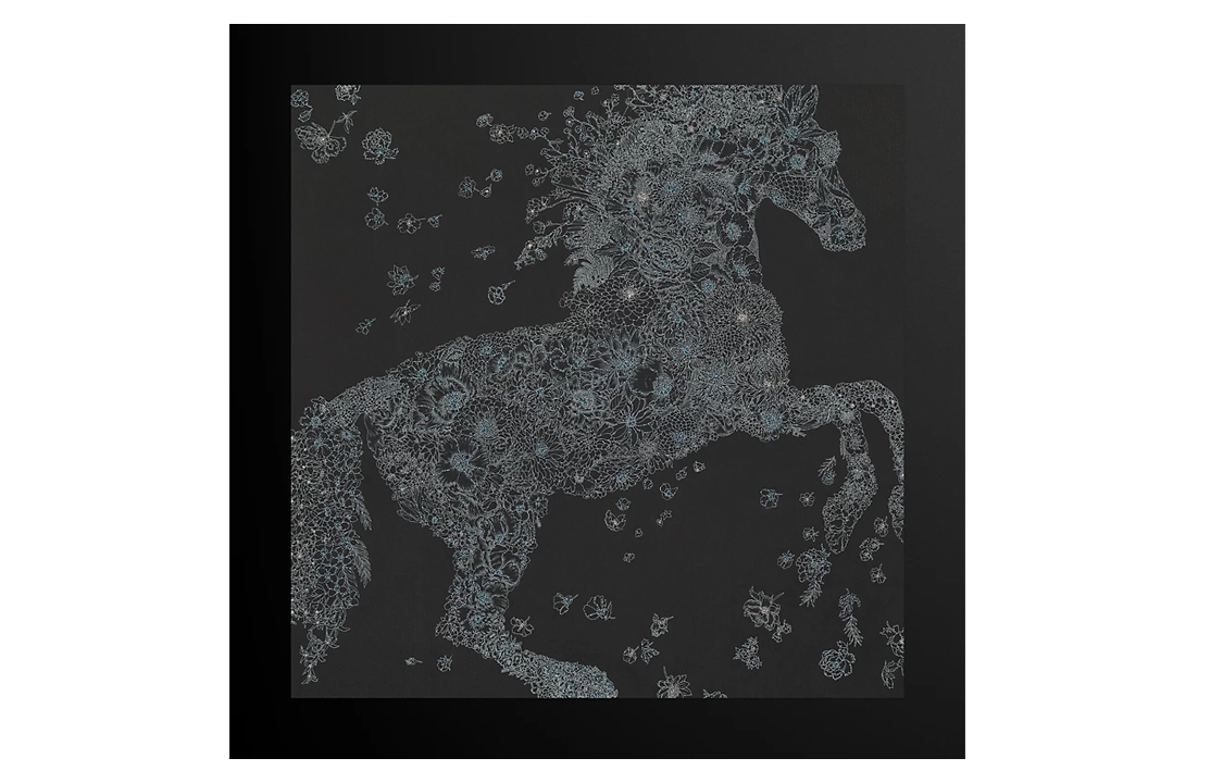 Шелковый платок унисекс черный HERMES
Шелковый платок унисекс черный HERMES