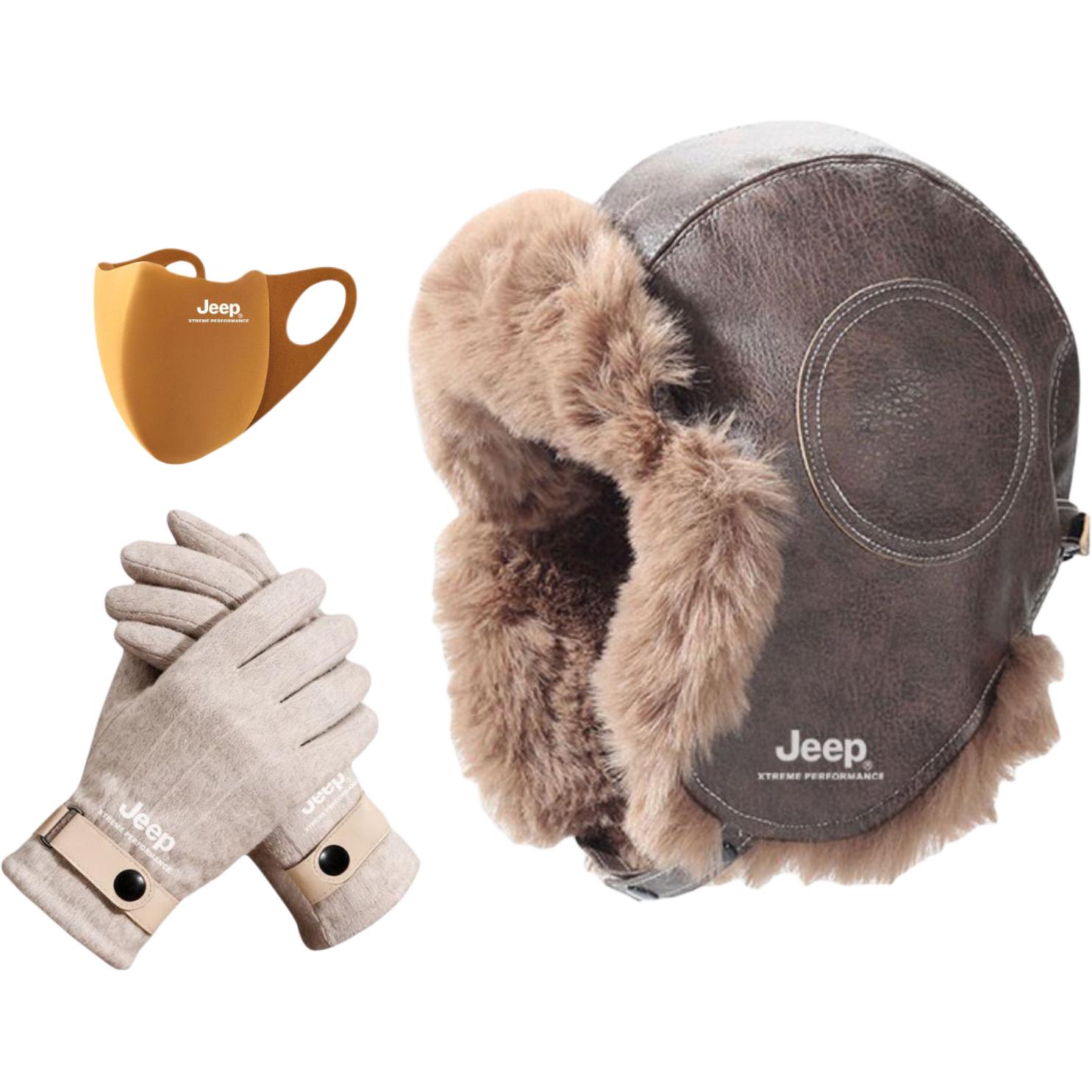 Кожаная PU шапка-ушанка Unisex Jeep, темно-coffee clothing sets
Кожаная PU шапка-ушанка Unisex Jeep, темно-coffee clothing sets