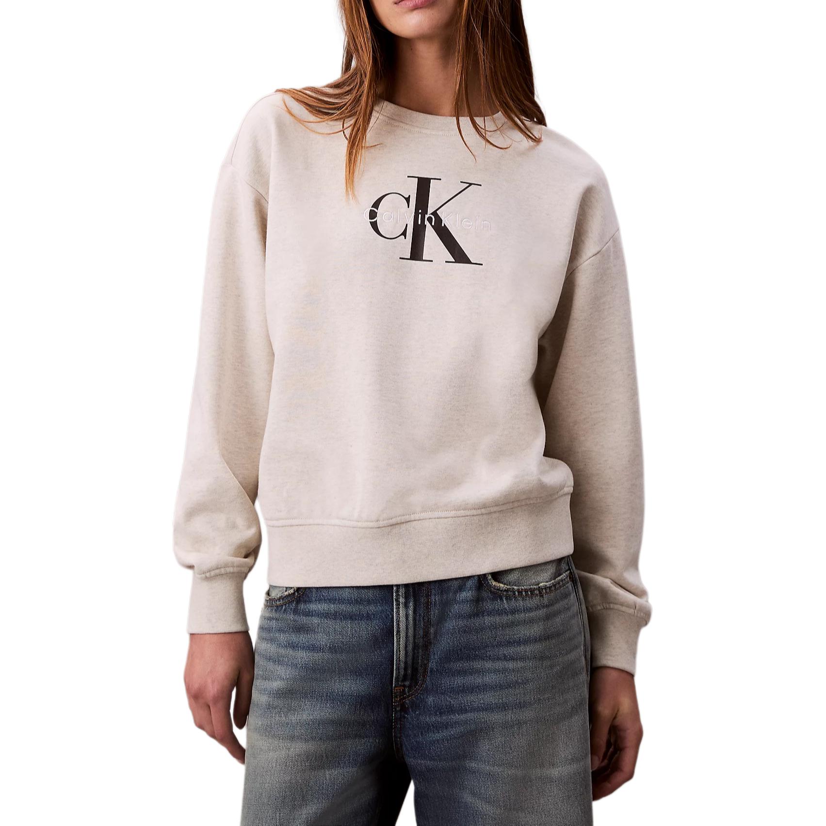 Расслабленный свитер с монограммой Women's Calvin Klein, vanilla heather flower
Расслабленный свитер с монограммой Women's Calvin Klein, vanilla heather flower