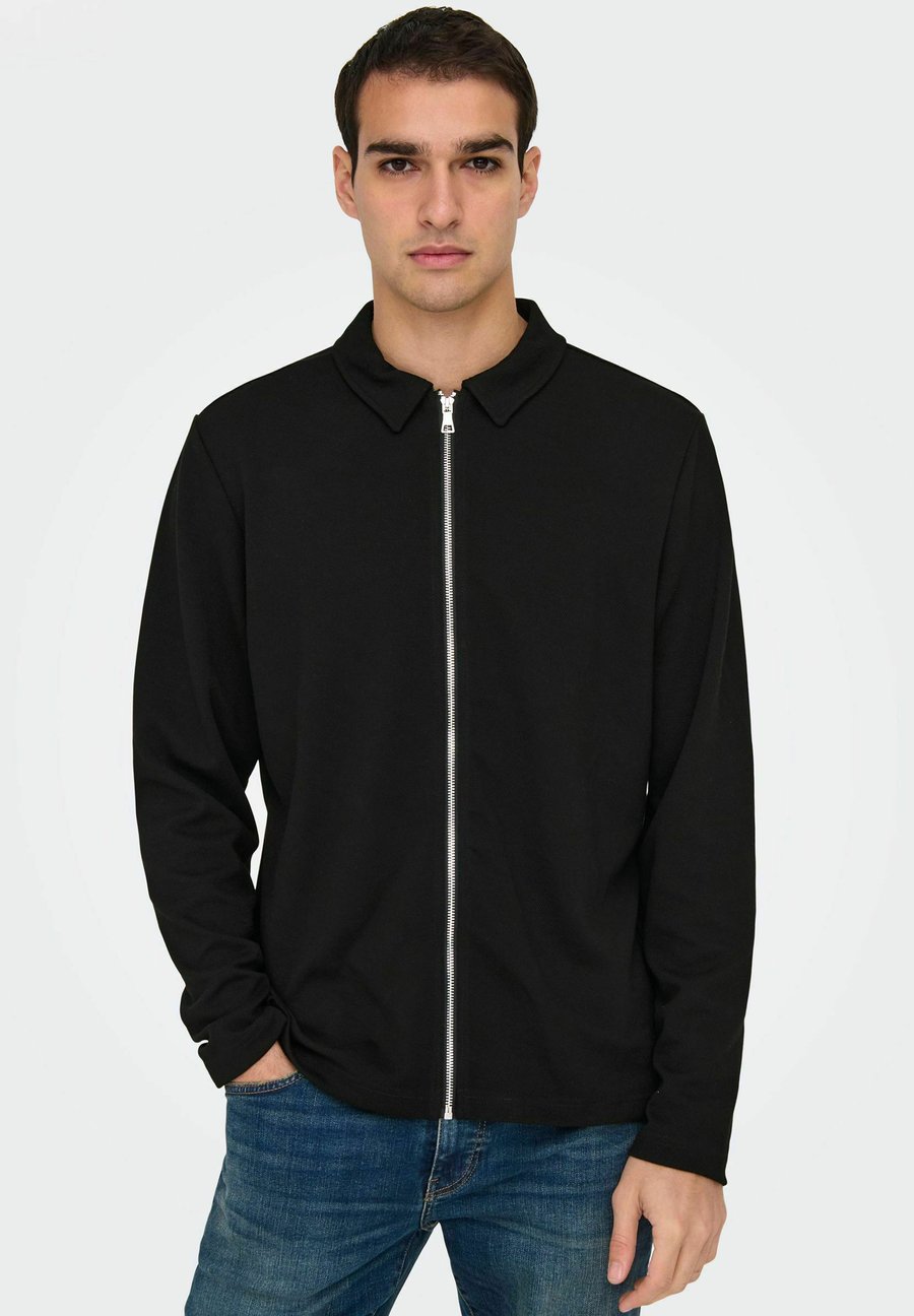 Толстовка Only & Sons Zip-up sweatshirt, Jet Black/Black
Толстовка Only & Sons Zip-up sweatshirt, Jet Black/Black