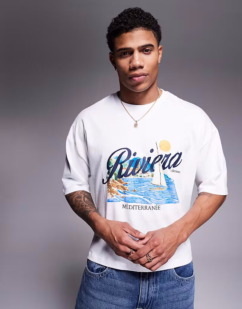 Укороченная футболка свободного кроя ASOS DESIGN белого цвета с изображением парусного спорта, Белый, Укороченная футболка свободного кроя ASOS DESIGN белого цвета с изображением парусного спорта
Укороченная футболка свободного кроя ASOS DESIGN белого цвета с изображением парусного спорта, Белый, Укороченная футболка свободного кроя ASOS DESIGN белого цвета с изображением парусного спорта