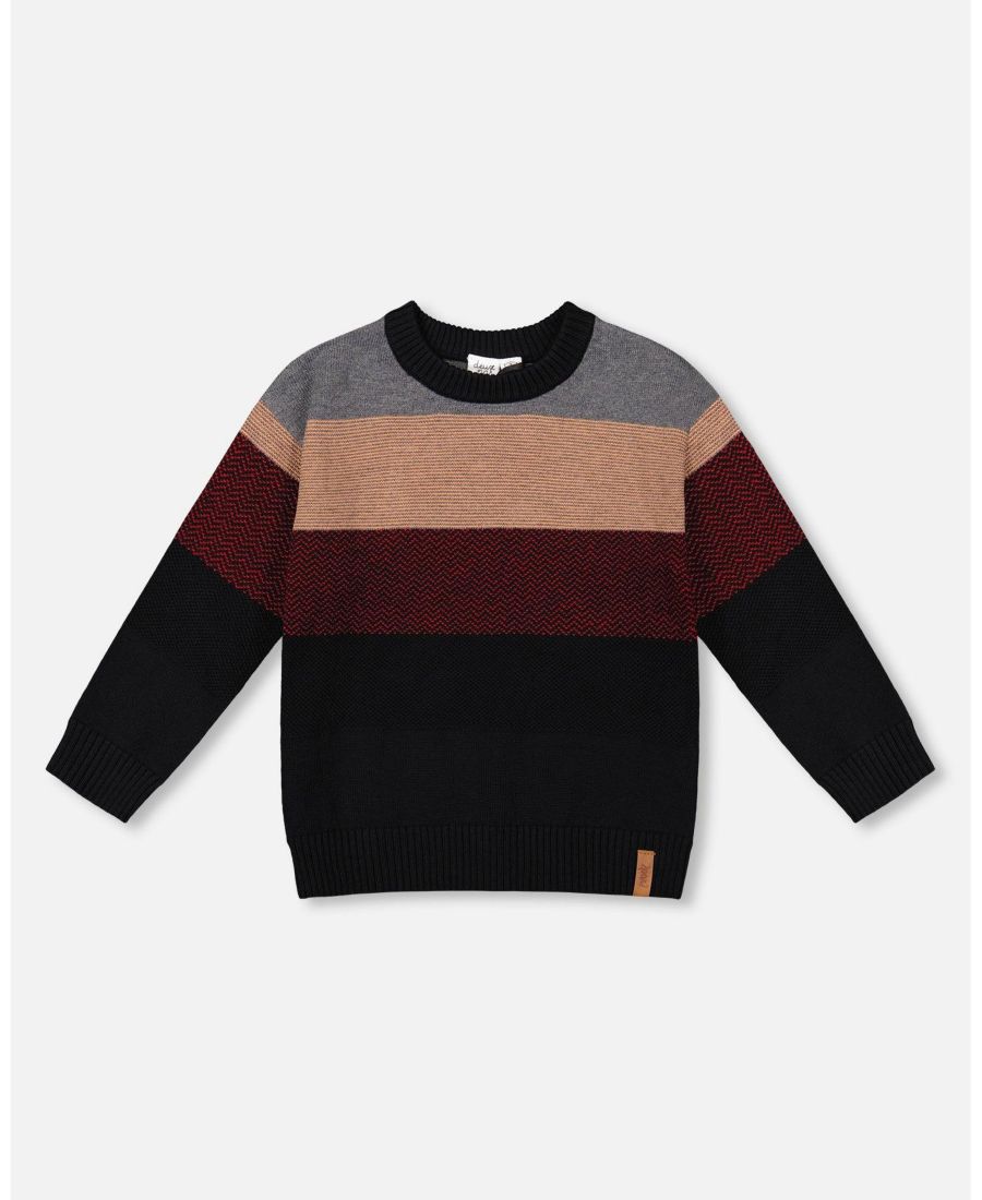 Детский вязаный свитер для мальчика в стиле колор-блок, красно-черный - для малыша Deux par Deux, Grey, red, beige and black
Детский вязаный свитер для мальчика в стиле колор-блок, красно-черный - для малыша Deux par Deux, Grey, red, beige and black