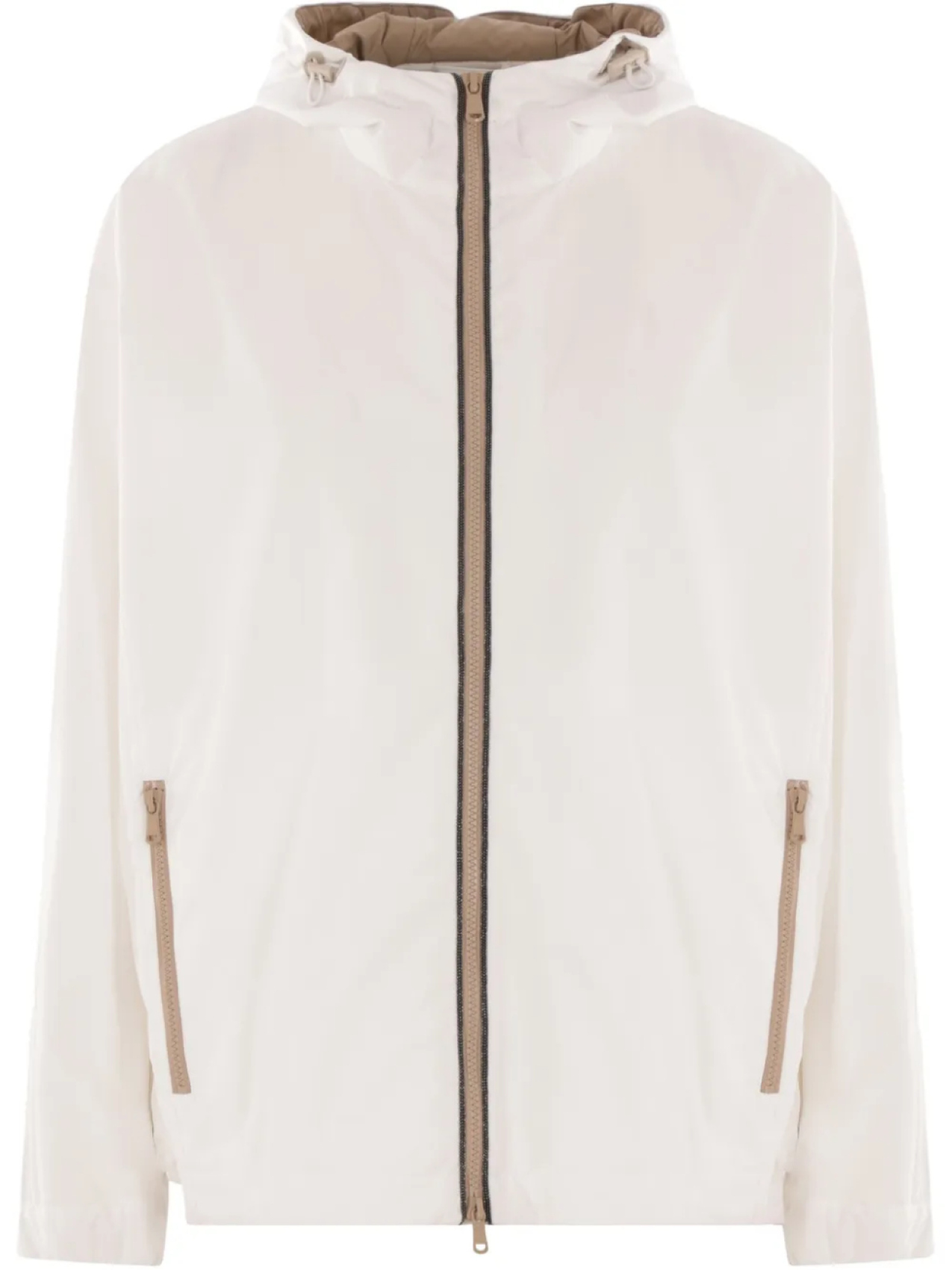 Ветровка с капюшоном Brunello Cucinelli, белый
Ветровка с капюшоном Brunello Cucinelli, белый