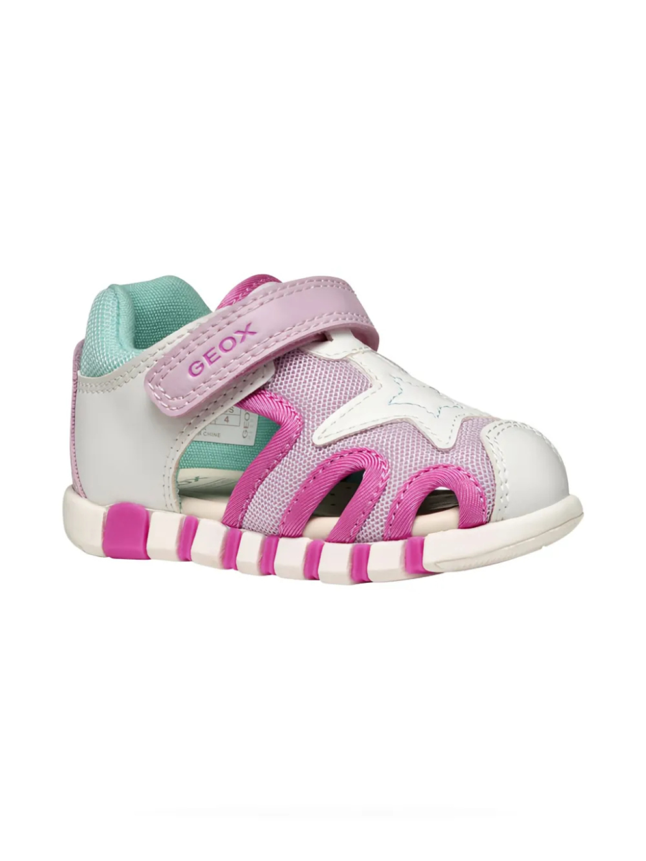 Босоножки, украшенные звездами Geox Kids, фиолетовый 
Босоножки, украшенные звездами Geox Kids, фиолетовый