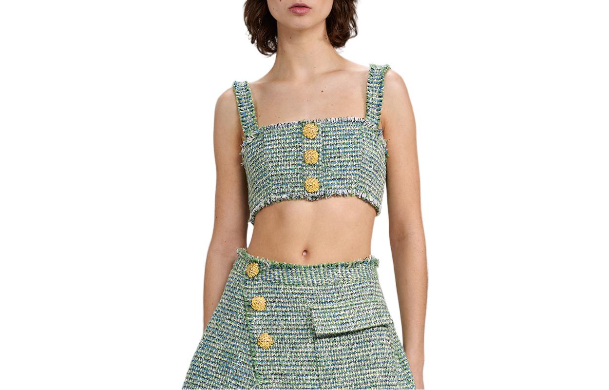 Self-portrait Женский топ-майка Light Green
Self-portrait Женский топ-майка Light Green