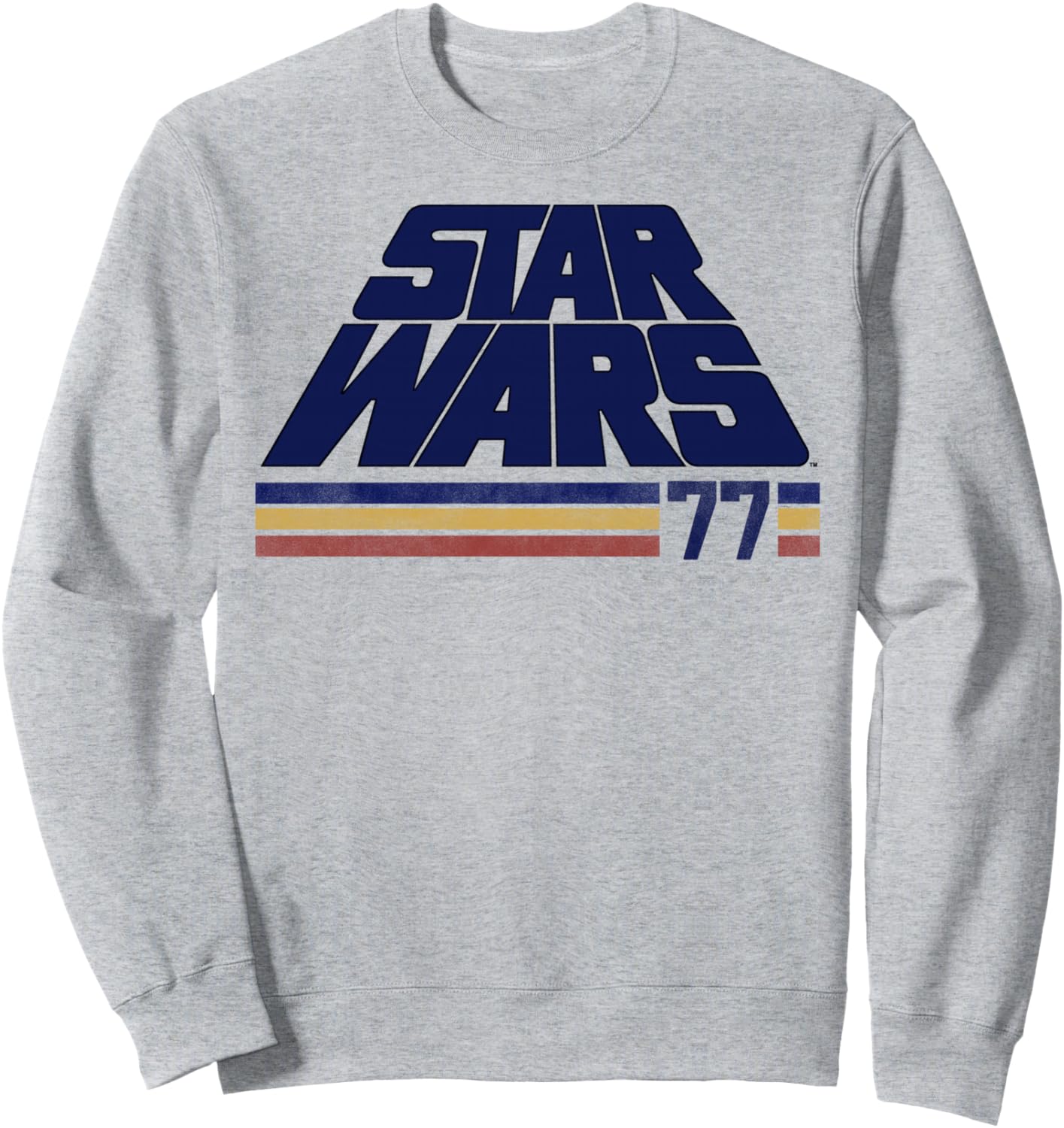 Классическая ретро-толстовка Star Wars с наклонным логотипом в полоску, '77, серый
Классическая ретро-толстовка Star Wars с наклонным логотипом в полоску, '77, серый