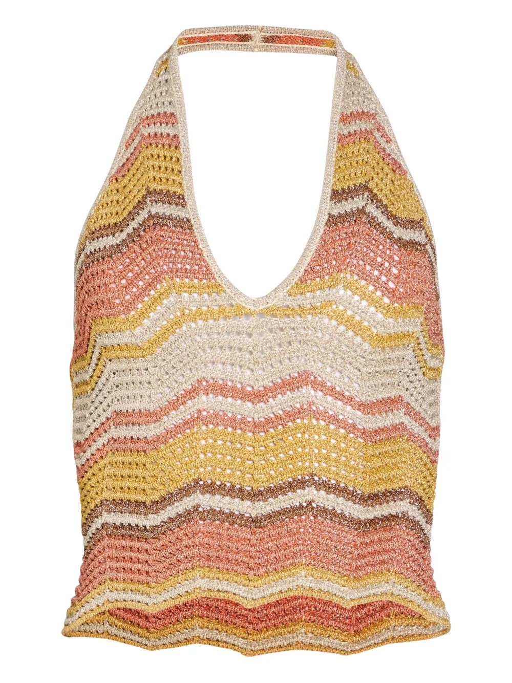 Вязаный крючком топ с халтернеем Luz Retrofete, желтый
Вязаный крючком топ с халтернеем Luz Retrofete, желтый