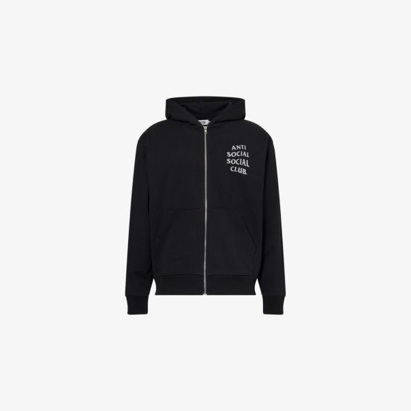 Худи Anti Social Social Club из хлопкового джерси на молнии с логотипом, черный
Худи Anti Social Social Club из хлопкового джерси на молнии с логотипом, черный