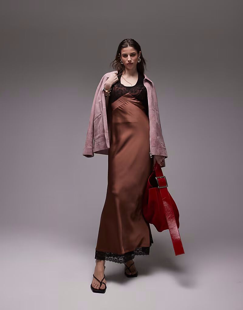 Платье Topshop lace bust vintage slip in chocolate
Платье Topshop lace bust vintage slip in chocolate