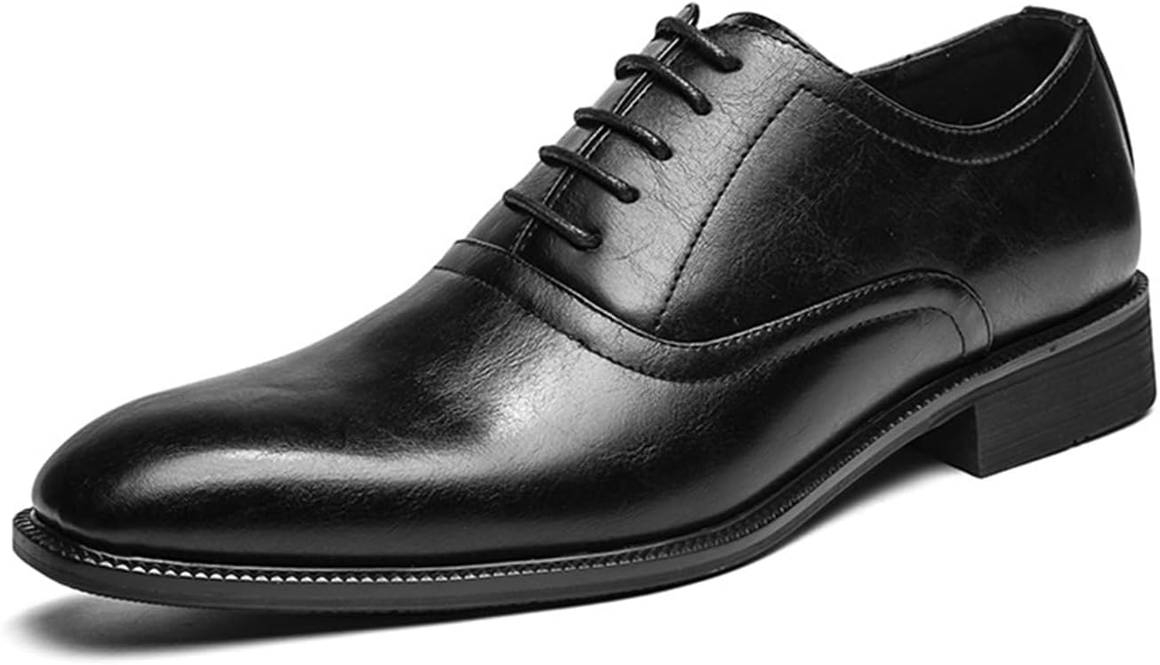 Мужские винтажные кожаные оксфорды на шнуровке, с низким массивным каблуком, заостренным носком, удобные, с нескользящей подошвой, формальные современные дерби, классические офисные туфли для работы и свадьбы Neuugo, черный
Мужские винтажные кожаные оксфорды на шнуровке, с низким массивным каблуком, заостренным носком, удобные, с нескользящей подошвой, формальные современные дерби, классические офисные туфли для работы и свадьбы Neuugo, черный