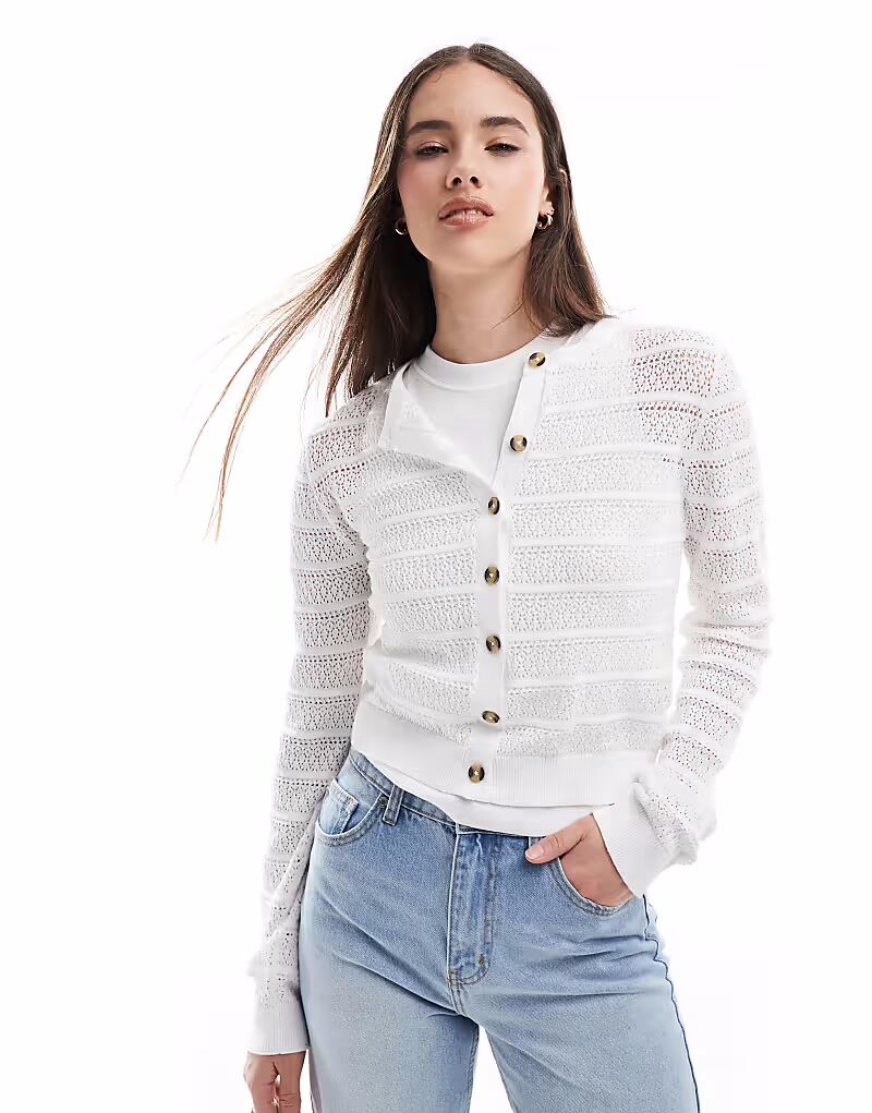 Кардиган Brave Soul Stitch с круглым вырезом белого цвета
Кардиган Brave Soul Stitch с круглым вырезом белого цвета