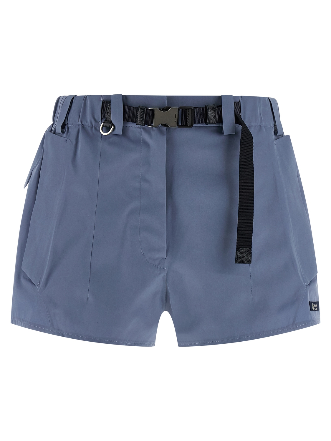 Технические шорты из канвы Prada, голубой
Технические шорты из канвы Prada, голубой