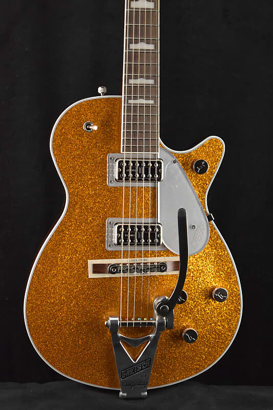 Электрогитара Gretsch G6129T-89 Vintage Select '89 Sparkle Jet with Bigsby Gold Sparkle
Электрогитара Gretsch G6129T-89 Vintage Select '89 Sparkle Jet with Bigsby Gold Sparkle