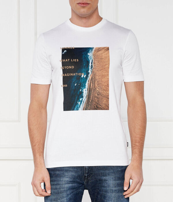 Футболка мужская Boss с принтом, белый
Футболка мужская Boss с принтом, белый