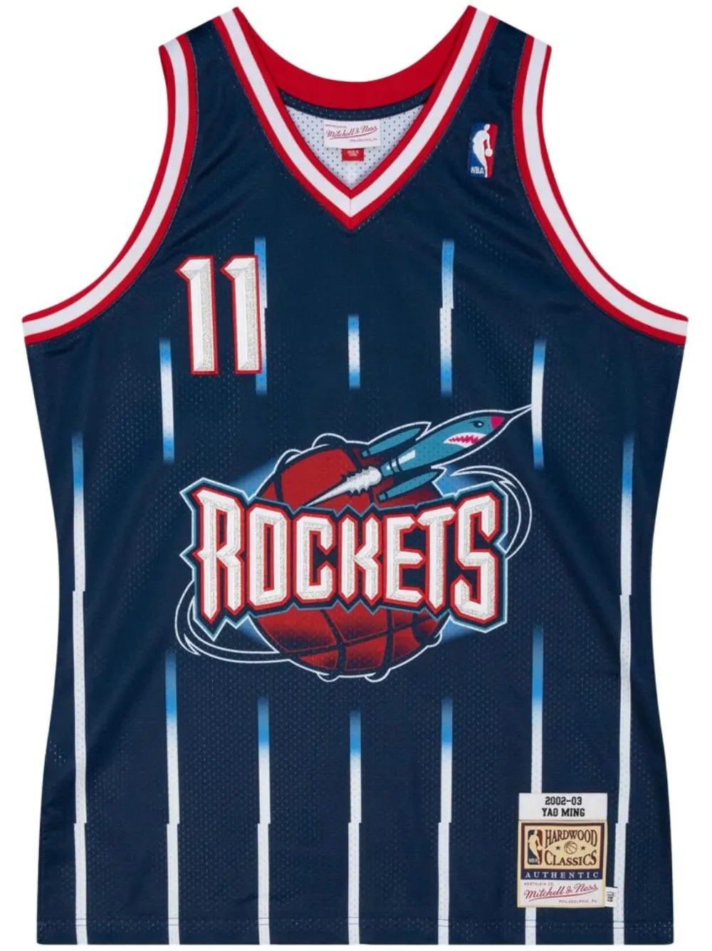 Топ NBA Houston Rockets 02 Yao Ming Mitchell & Ness, синий 
Топ NBA Houston Rockets 02 Yao Ming Mitchell & Ness, синий