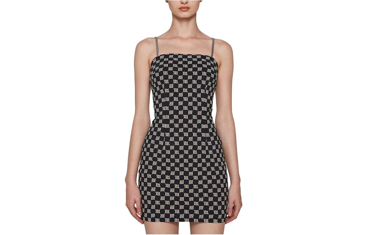 Мини-платье без рукавов с монограммой Misbhv, черный
Мини-платье без рукавов с монограммой Misbhv, черный